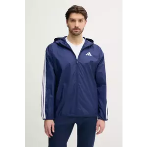 adidas geaca Essentials barbati, culoarea albastru marin, de tranzitie, JE6327 imagine