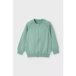 Mayoral cardigan din bumbac pentru copii culoarea verde, 3373 imagine