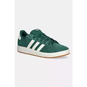 adidas sneakers din piele intoarsă GRAND COURT 00s culoarea verde, JP5893 imagine