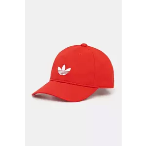 adidas Originals șapcă de baseball din bumbac BASEBALL AC culoarea rosu, cu imprimeu, JC6026 imagine