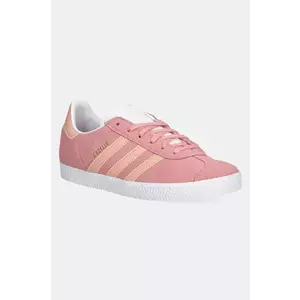 adidas Originals sneakers de piele întoarsă pentru copii GAZELLE culoarea roz, JP5541 imagine