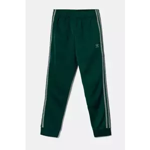 adidas Originals pantaloni de trening pentru copii culoarea verde, cu imprimeu, JD1616 imagine