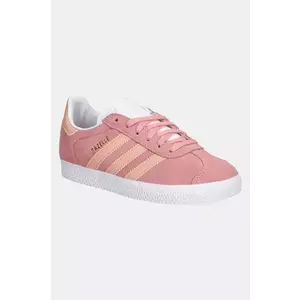 adidas Originals sneakers de piele întoarsă pentru copii GAZELLE culoarea roz, JP5544 imagine