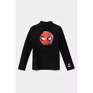 adidas Performance longsleeve de baie pentru copii x Marvel culoarea negru, JF8437 imagine