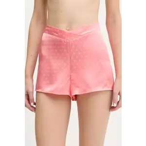 Chantelle pantaloni scurți de pijama de mătase culoarea roz, satin, C017E5 imagine