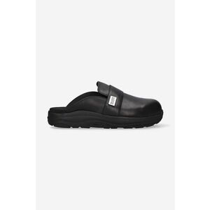 Suicoke șlapi de piele x Tom Wood bărbați, culoarea negru 316LTW.LTW-BLACK imagine