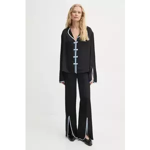 The Sleeper pijama femei, culoarea negru, satin, HC2402CPP imagine