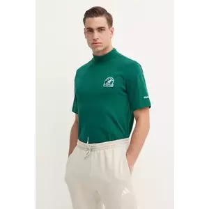 adidas Originals tricou GRFX TEE bărbați, culoarea verde, uni, JC8368 imagine