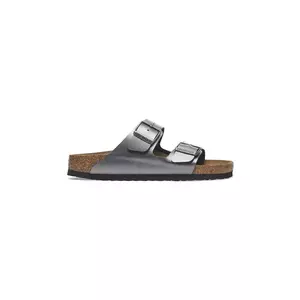 Birkenstock papuci Arizona Metallic femei, culoarea argintiu, 1029233 imagine