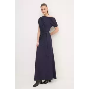 DIANE VON FURSTENBERG rochie culoarea albastru marin, maxi, evazati, DVFDS4S009 imagine