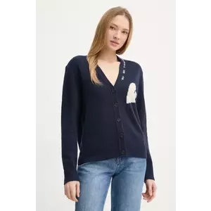 ZADIG&VOLTAIRE cardigan din casmir culoarea albastru marin, light, KWCA01615 imagine