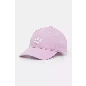 adidas Originals șapcă de baseball din bumbac BASEBALL AC culoarea violet, cu imprimeu, JC6028 imagine