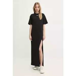 MSGM rochie culoarea negru, maxi, drept, 3841MDA83.257002 imagine