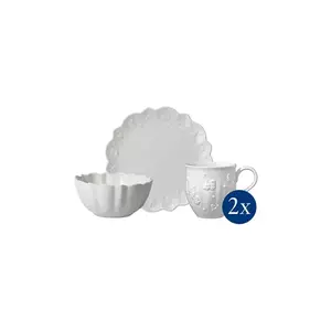 Villeroy & Boch set mic dejun pentru 2 persoane Toy's Delight Royal Classic 6-pack culoarea alb imagine