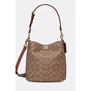 Coach poseta WILLOW culoarea bej, CW602 imagine