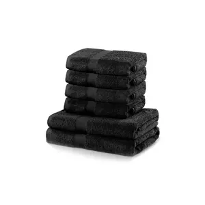 home & lifestyle set de prosoape Marina 6-pack culoarea negru, 0 imagine