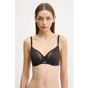 Chantelle sutien culoarea negru, transparent, neted, C18IM1 imagine