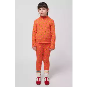 Bobo Choses leggins copii Sunflower culoarea portocaliu, modelator, 125AC075 imagine