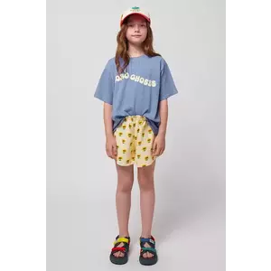 Bobo Choses pantaloni scurți din bumbac pentru copii Sunflower culoarea galben, modelator, 125AC051 imagine