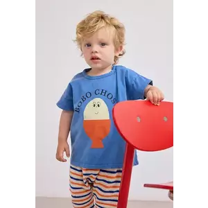 Bobo Choses tricou din bumbac pentru bebelusi Morning Egg cu imprimeu, 125AB011 imagine