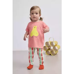 Bobo Choses tricou din bumbac pentru bebelusi Hug Me Bear culoarea portocaliu, cu imprimeu, 125AB007 imagine