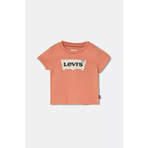 Levi's tricou copii culoarea portocaliu, cu imprimeu imagine