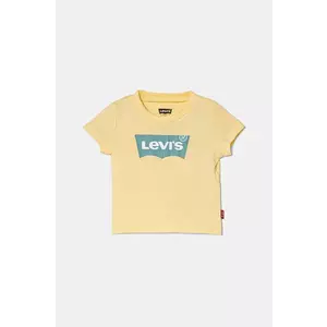 Levi's tricou copii culoarea galben, cu imprimeu imagine