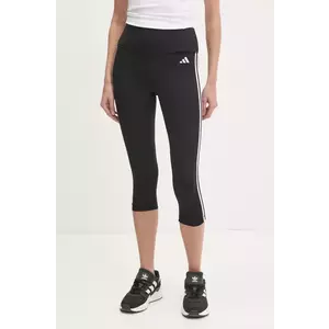 adidas Performance leggins de antrenament 3-Stripes culoarea negru, cu imprimeu, HT5437 imagine