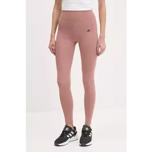 adidas Performance leggins de antrenament Optime culoarea roz, neted, JI8379 imagine