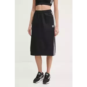 adidas Originals fustă Adicolor Classic 3S Skirt culoarea negru, midi, creion, IW8461 imagine