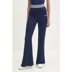 adidas Originals pantaloni de trening FLARED PANTS culoarea bleumarin, cu imprimeu, JC7688 imagine