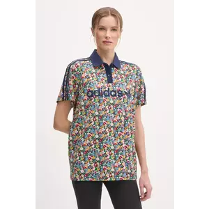 adidas Originals tricou polo Liberty femei, culoarea bleumarin, JC7786 imagine