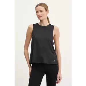 adidas Performance top de yoga culoarea negru, JL7795 imagine