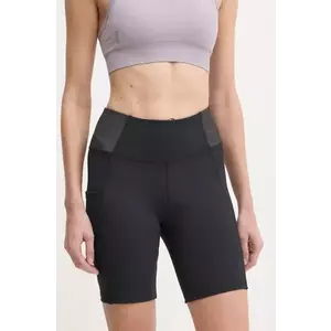 Columbia pantaloni scurti sport Boundless Trek femei, culoarea negru, neted, high waist, 2074471 imagine