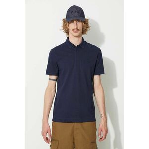 Lacoste tricou polo bărbați, culoarea bleumarin, uni imagine