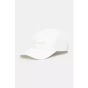 Lacoste șapcă de baseball din bumbac culoarea alb, cu imprimeu, RK7592 imagine