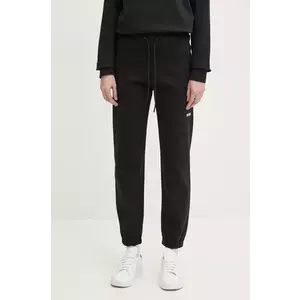 MSGM pantaloni de trening din bumbac culoarea negru, cu imprimeu, 2000MDP500.300000 imagine