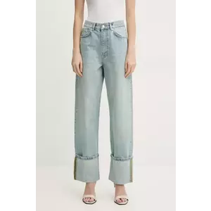 Moschino Jeans jeansi femei high waist imagine