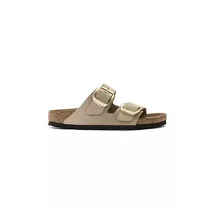 Birkenstock papuci din nubuc Arizona Big Buckle culoarea bej, 1023957 imagine