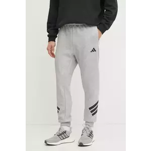 adidas pantaloni de trening Future Icons culoarea gri, cu imprimeu, JD4867 imagine