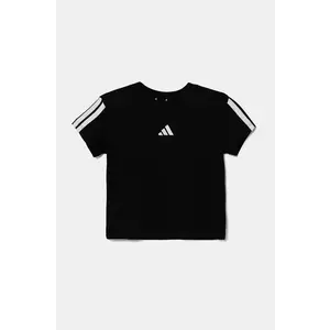 adidas tricou de bumbac pentru copii culoarea negru, JJ0946 imagine