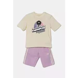 adidas Originals set de bumbac pentru copii culoarea violet, JC8533 imagine