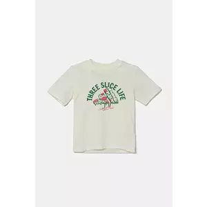 adidas tricou de bumbac pentru copii culoarea bej, cu imprimeu, JI6678 imagine