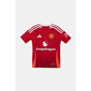 adidas Performance tricou copii MUFC culoarea rosu, cu imprimeu, IT1972 imagine