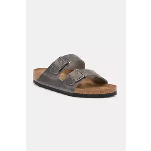 Birkenstock papuci din nubuc Arizona culoarea gri, 1027046 imagine