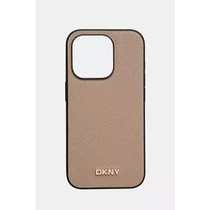 Dkny Husa pentru telefon iPhone 15 Pro 16.1 culoarea bej, DKHMP15LPGHLME imagine