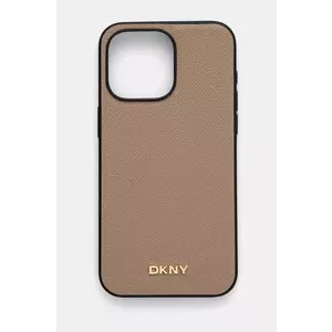 Dkny Husa pentru telefon iPhone 15 Pro Max 6.7 culoarea bej, DKHMP15XPGHLME imagine