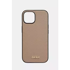 Dkny Husa pentru telefon iPhone 15 6.1 culoarea bej, DKHMP15SPGHLME imagine