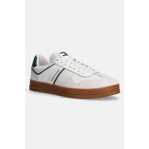 Tommy Jeans sneakers THE GREENWICH LEATHER culoarea bej, EM0EM01571 imagine