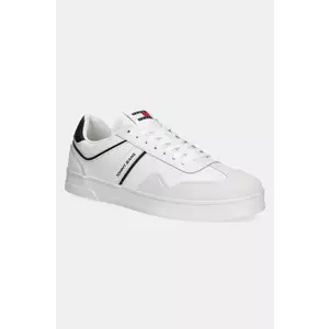 Tommy Jeans sneakers THE GREENWICH LEATHER culoarea alb, EM0EM01571 imagine